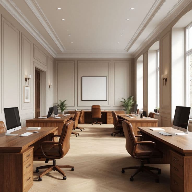 Quiet executive office used as visual context for the Corvana energy utility case study